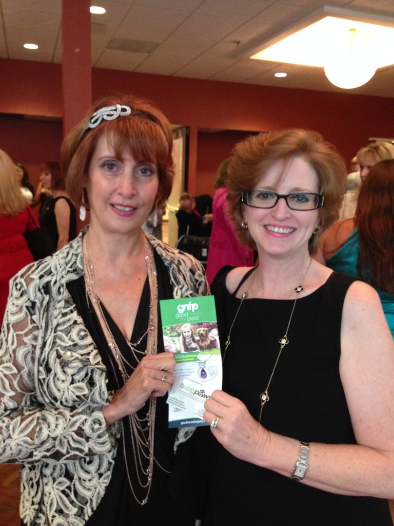 Yvonne DiVita Winner of the Heart-Paw Necklace with Publisher Lea-Ann Germinder