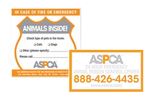 ASPCA pet safety sticker