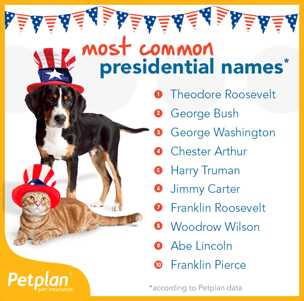 petplan presidential pet names