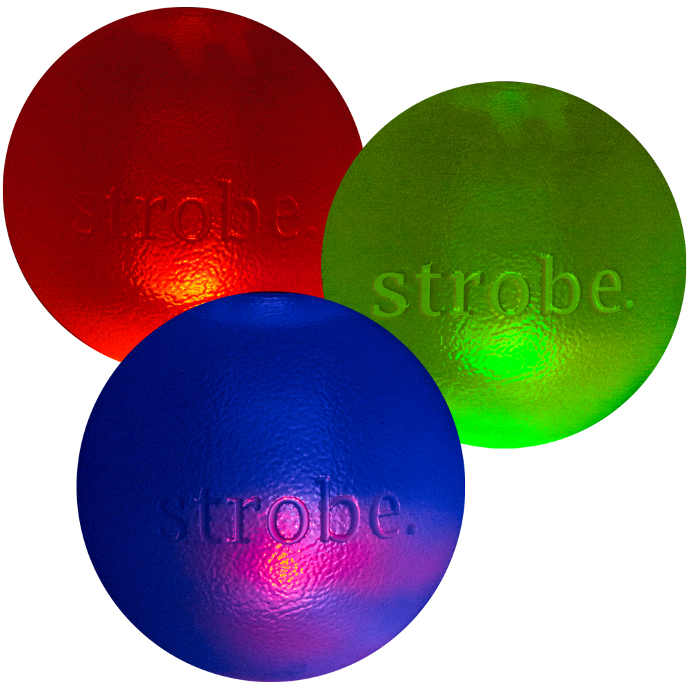 Dog OrbeeTuff Strobe LED Light Interactive Ball Goodnewsforpets