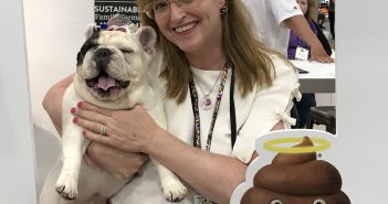 Lea-Ann Germinder with Mannie the French at Halo Pets