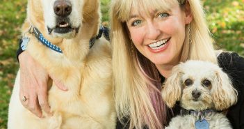 Jen Reeder with Rescue Dogs Rio and Peach