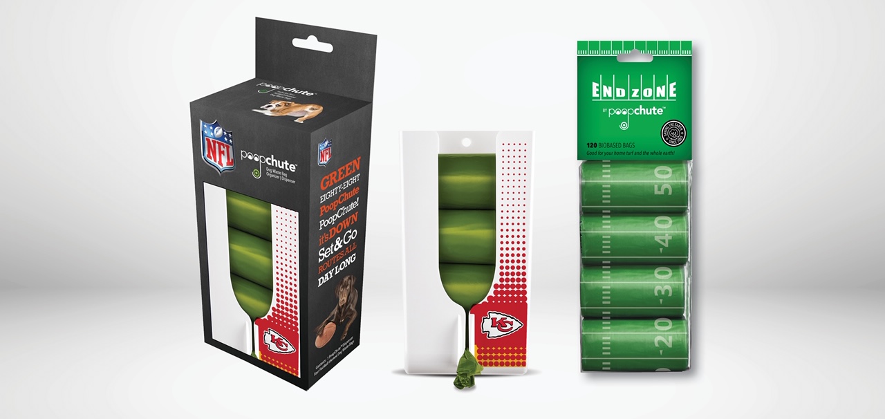 branded dog poop bags