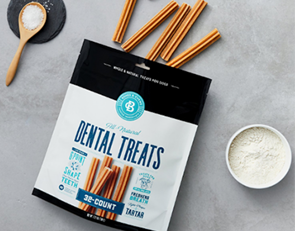 Bones & Chews AllNatural Dental Chew Sticks, 32 count Goodnewsforpets