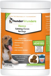 Thunderwunders hemp 2024 calming dog chews