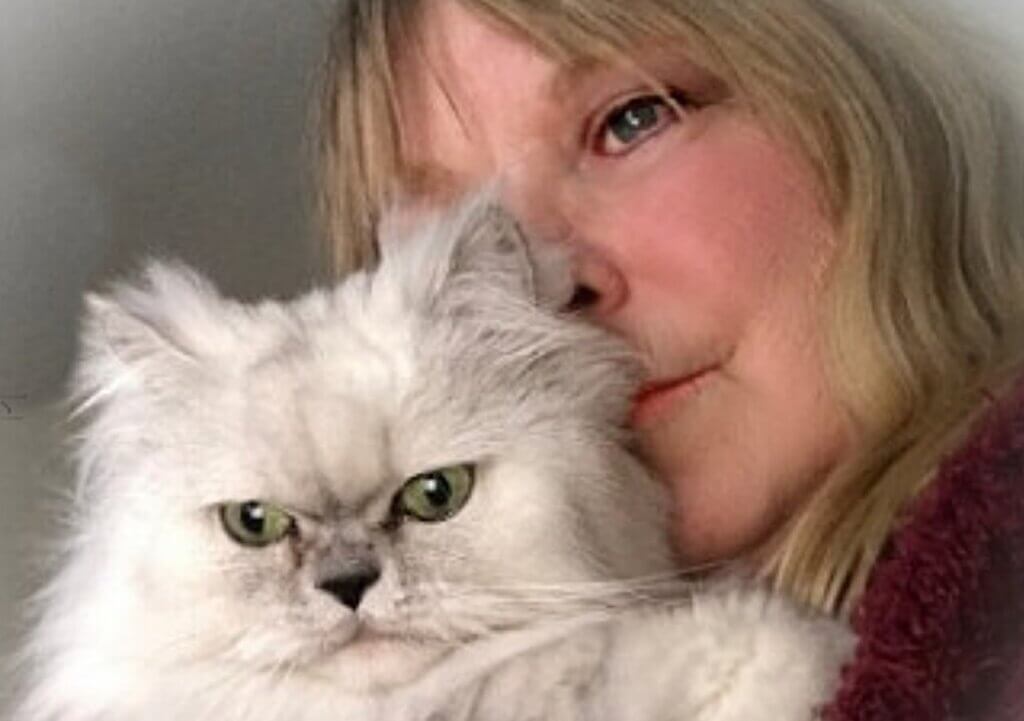 Paula Gregg and her cat