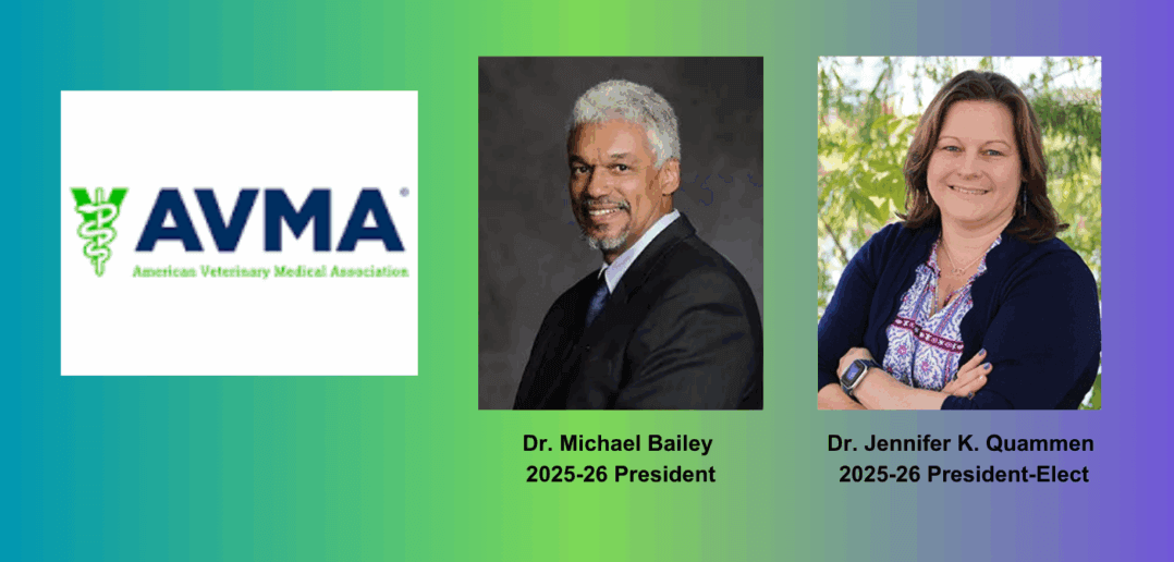 AVMA Elects Drs. Bailey and Quammen, Other Volunteer Leaders for 2025-2026 Term