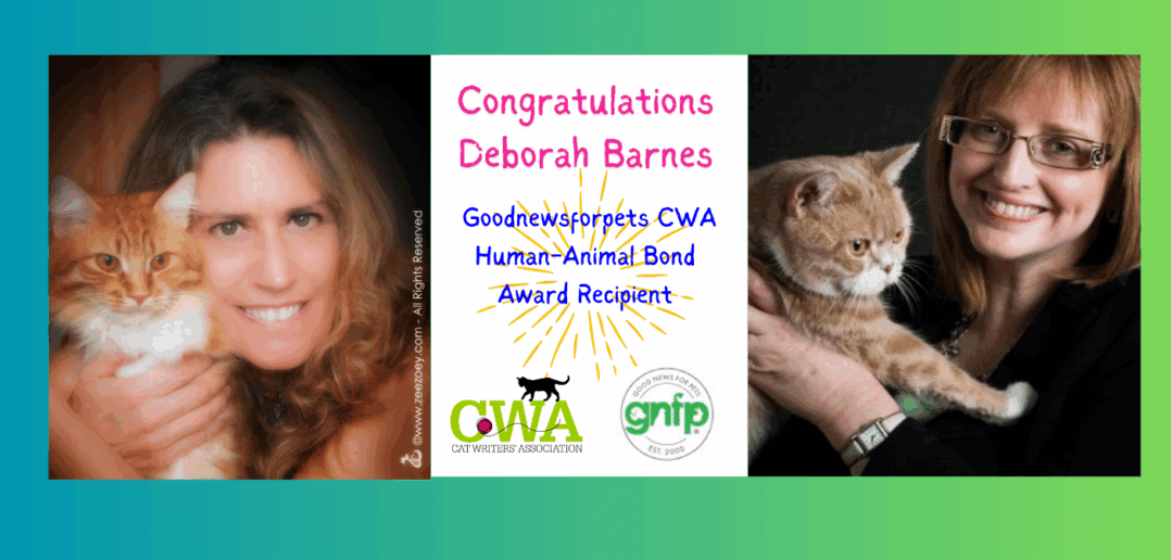 Barnes Wins 2025 Goodnewsforpets.com CWA Human Animal Bond Award
