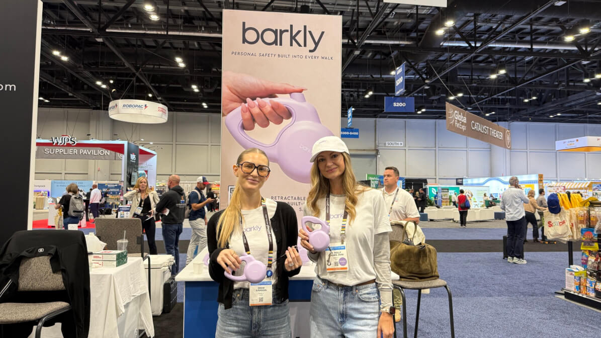Barkly Booth with owners Drew Everson and Dr. Holly Jordon at Global Pet Expo.